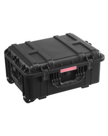 Weatherproof Hard Case, Heavy Duty Protective Dry Box Case with Pre-Cut Foam, Wheels & Retractable Pull Handles for Travel, Hunt, Military, Tacti